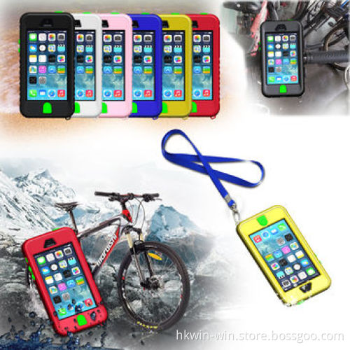 Unique Waterproof Bicycle Case with Bike Mount for iPhone 5/5C/5S